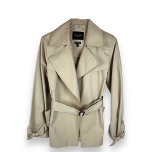 Massimo Dutti Women’s Water Resistant Trench Short Coat Size S